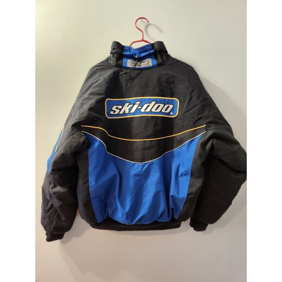 Ski-doo Bombardier Snogear Ladies Winter Coat Medium Black And Blue Pre-Owned - Picture 8 of 9